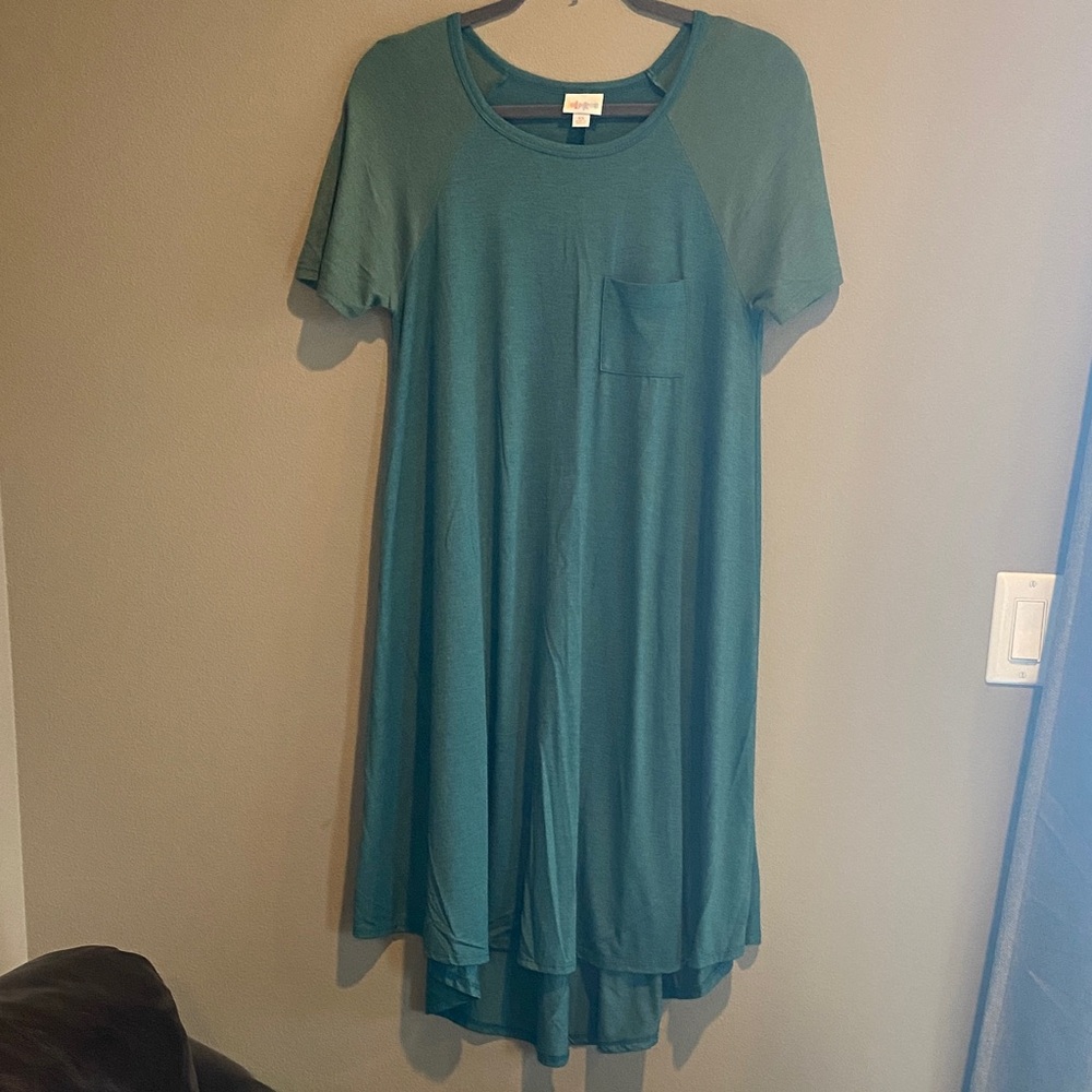 LuLaRoe Green Midi Dress